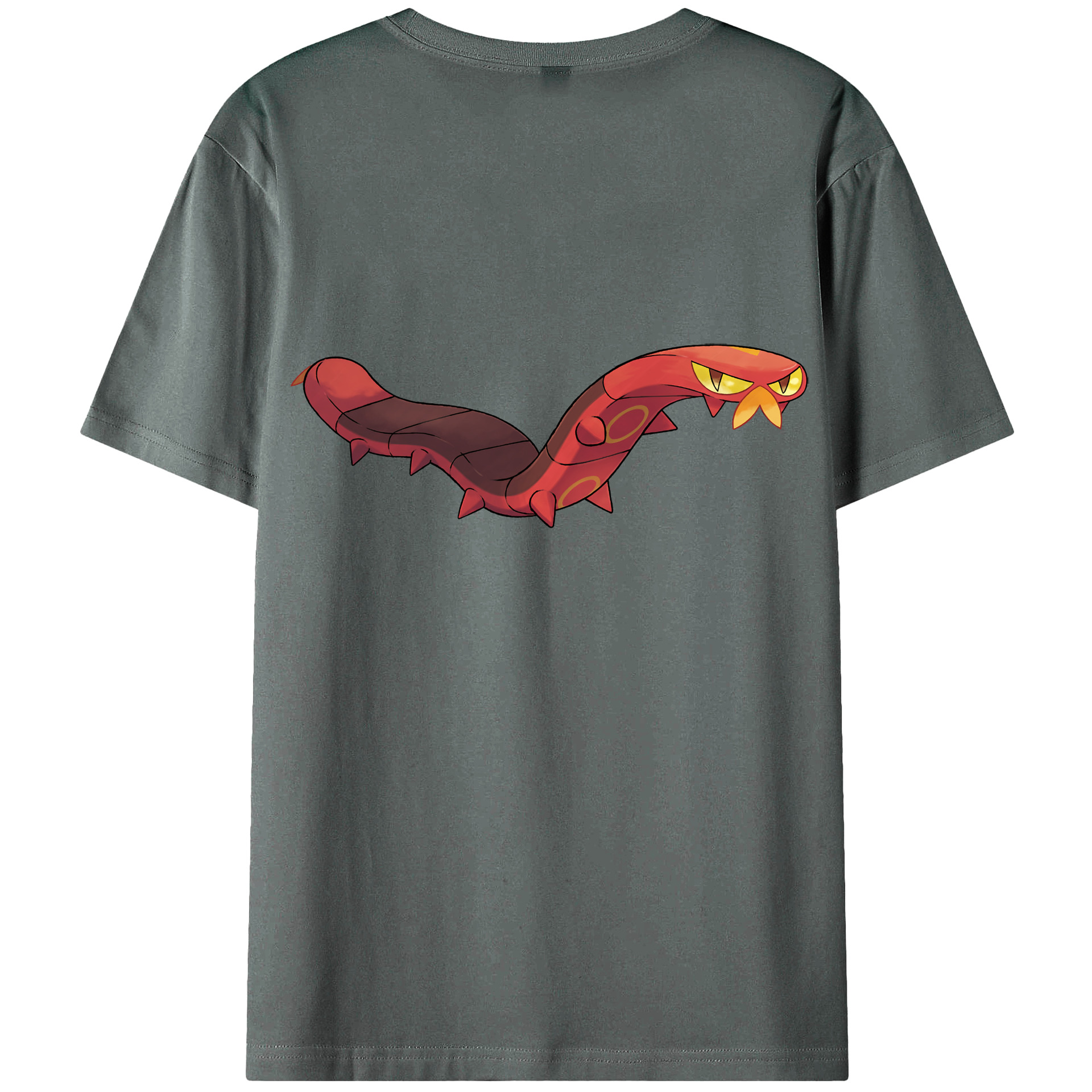 （画像用） ポケットモンスター Pokémon 綿100％ メンズ半袖Tシャツ（バックプリント） 通気性